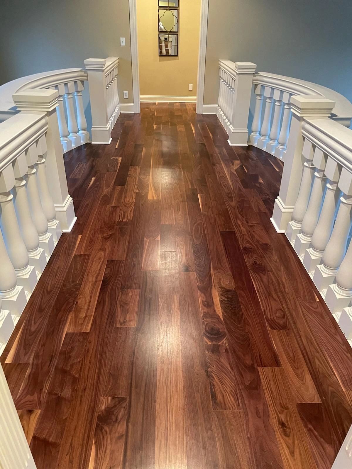 Site-finished hardwood flooring